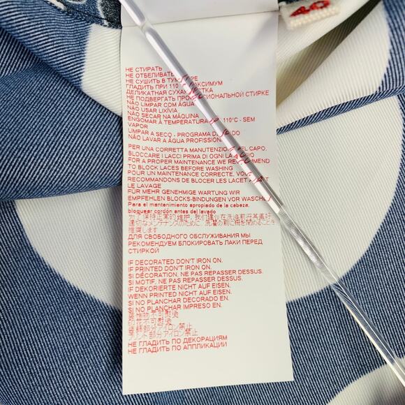 MARNI Size 4 Navy Black Viscose Circles Bow Blouse - Picture 8 of 9